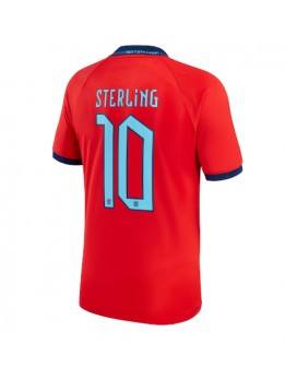 Billige England Raheem Sterling #10 Bortedrakt VM 2022 Kortermet